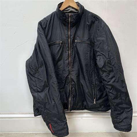 prada reversible windbreaker|Prada black active windbreaker.